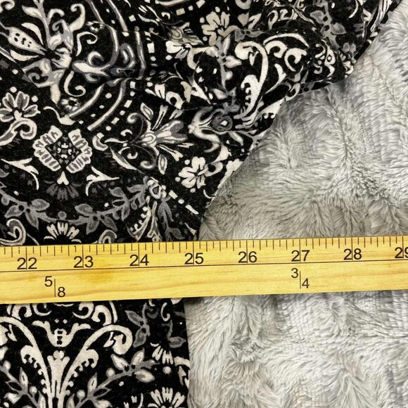 Jones New York Tunic Top Womens 3X Black White Paisley Print Stretch Boho Plus - Picture 5 of 6